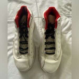 Jordan Kids White, Red & Black Sneakers